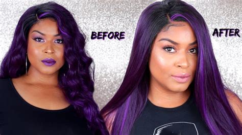 How To Revamp Your Synthetic Wigs Friday Night Hair Gls138 Youtube