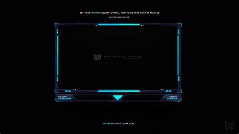 Facecam Border For Streamers Various Colors Psd In 2021