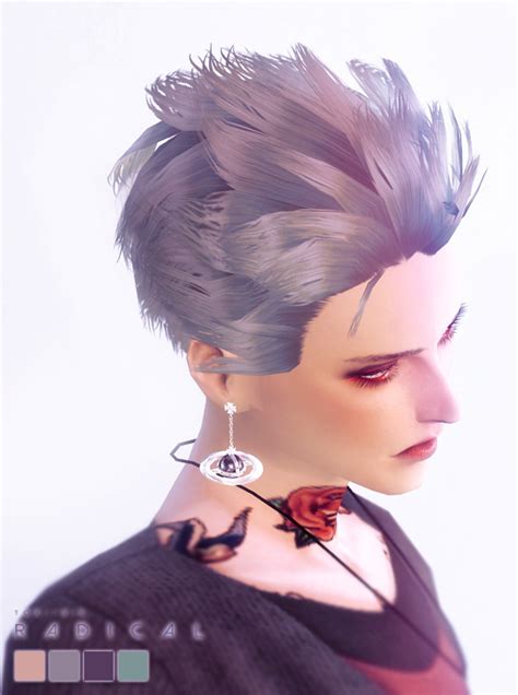 Sims 4 Hairs Tok Sik Alpha Hairstyle
