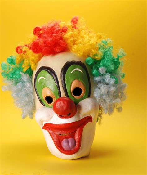 Clown Mask Statuette Free Image Download