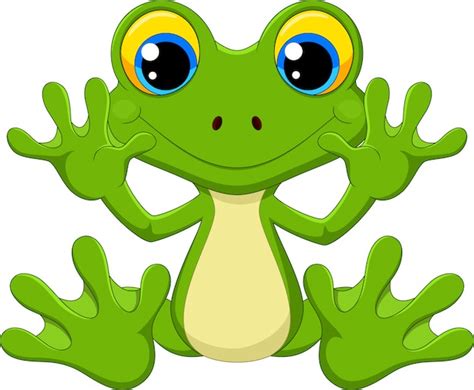 Premium Vector Cartoon Happy Frog
