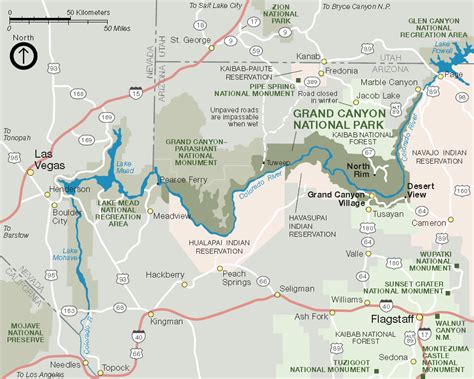 Grand Canyon Map Grand Canyon And Maps On Pinterest