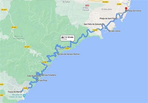 Ruta Por La Costa Brava En Coche En 7 Días Itinerario De Cada Día Mapa