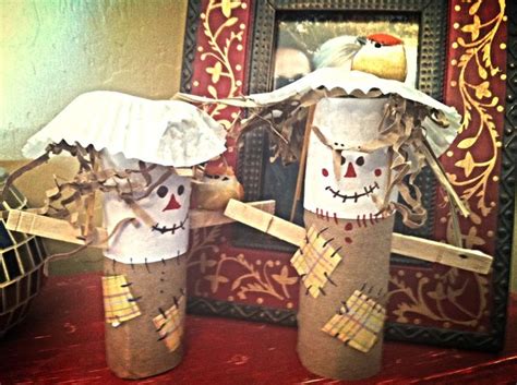 Cute Little Scarecrows My Son And I Made Supplies Needed Toilet