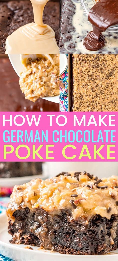 This is not your typical layer cake that is covered entirely in frosting. This German Chocolate Poke Cake takes the classic dessert ...