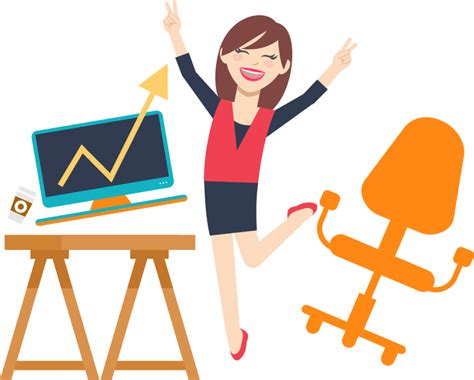 Excited Clipart Happy Office Worker Excited Happy Office Worker