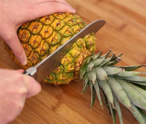 How To Cut A Whole Pineapple Pineapple Prep
