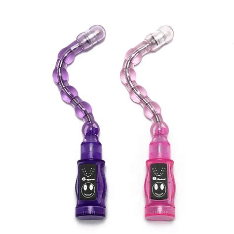 6 function jelly vibration anal beads anal toys butt plug av anal vibrator adult sex for women