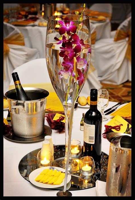 Glass Vase Wedding Centerpieces Wine Glass Centerpieces Wine Glass Decor