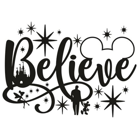Disney Believe Svg Believe Svg Disney Believe Svg Logo Believe In