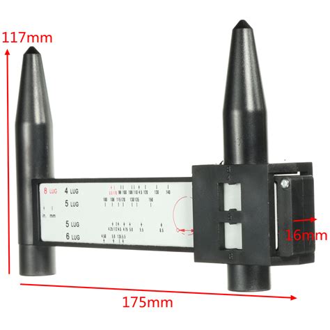 4 5 6 8 Lug Wheel Bolt Pattern Gauge Tool Quick Measuring Measurement