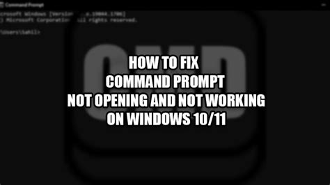 Command Prompt Not Working Fix On Windows 1110 Technclub