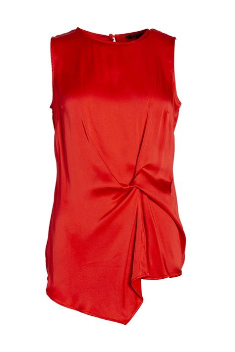 Womens Ex Highstreet Red Sleeveless Top From Camille Lingerie Uk