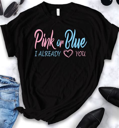 gender reveal shirt pink or blue shirt gender reveal party etsy