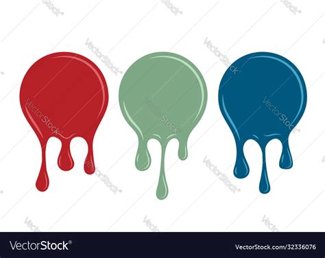 Spilled Paint Design Element Royalty Free Vector Image