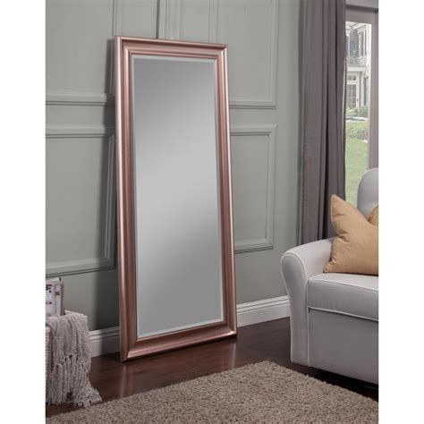 Sandberg Furniture Rose Gold Full Length Leaner Floor Mirror 14611 The Home Depot
