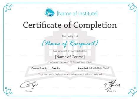 Training Completion Certificate Template Certificate Of Completion