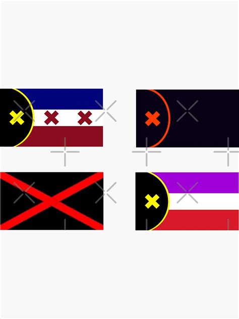 Lmanberg And Manberg Flags Dream Smp Pattern Sticker For Sale By