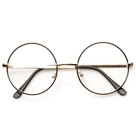 Vintage Lennon Inspired Clear Lens Round Frame Glasses 9222 From Zerouv Clear Circle Glasses