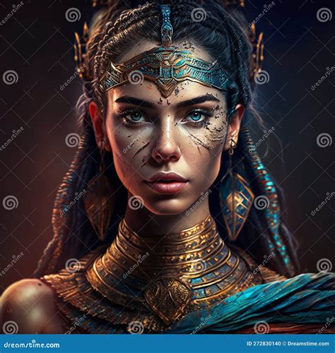 an egyptian woman queen cleopatra history of ancient egypt stock illustration illustration