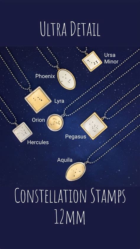 Constellation Jewelry 12mm Constellation Stamps Pinterest