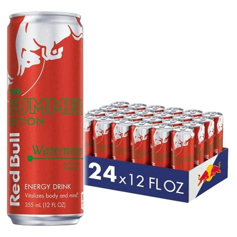 24 Cans Red Bull Summer Edition Watermelon Energy Drink 12 Fl Oz
