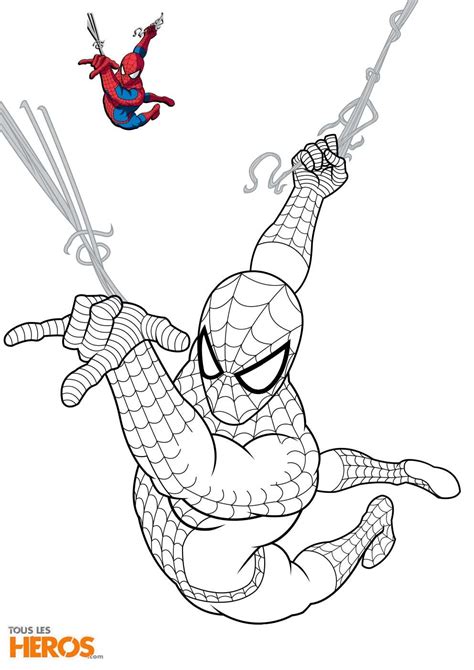 Spiderman Coloriage à Imprimer