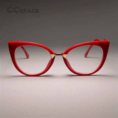 45918 Tr90 Big Cat Eye Glasses Frames Men Women Optical Fashion Computer Glasses Aliexpress