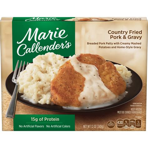 Get marie callender's frozen meals for $2 19 Marie Callender's Frozen Meal, Country Fried Pork Chop & Gravy, 12 Ounce - Walmart.com - Walmart.com