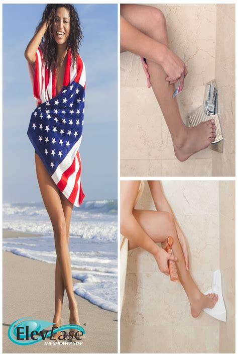 What's the best place to rest your foot in a shower? Finally, reduce the strain on your body when shaving your ...
