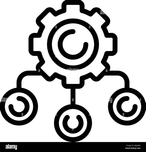 Project Working System Icon Outline Project Working System Vector Icon
