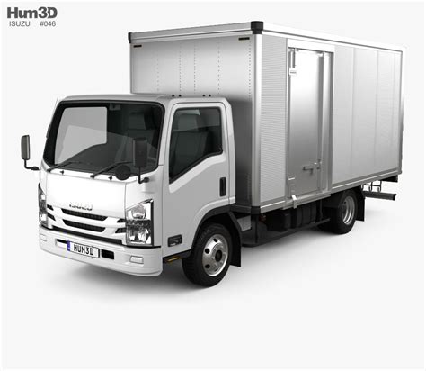 Find an authorized isuzu dealer. 3D model of Isuzu Elf Box Truck 2017 | Trucks, 3d model, Model