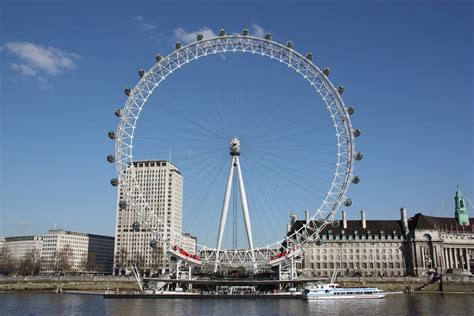 Roata Din Londra London Eye Obiective Turistice De Văzut și Vizitat