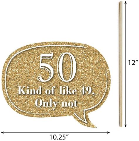 Funny Adult 50th Birthday Gold Birthday Party Photo Booth Etsy