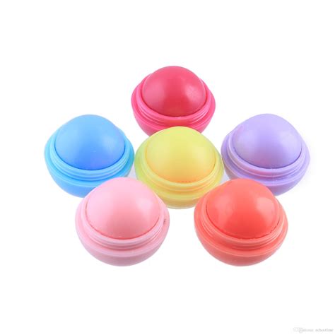 Colorful Round Ball Lip Balm For Girl Magic Cute Moisturizing Hydrating