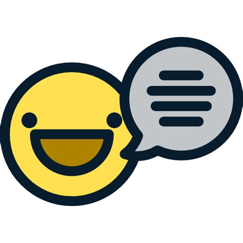 Emoticon Speaking Chat Speech Bubble Chatting Emoji