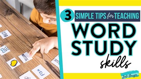 Activities For Word Study