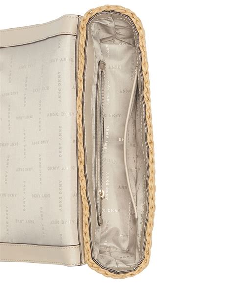 Dkny Elissa Woven Flap Shoulder Bag Created For Macys Macys