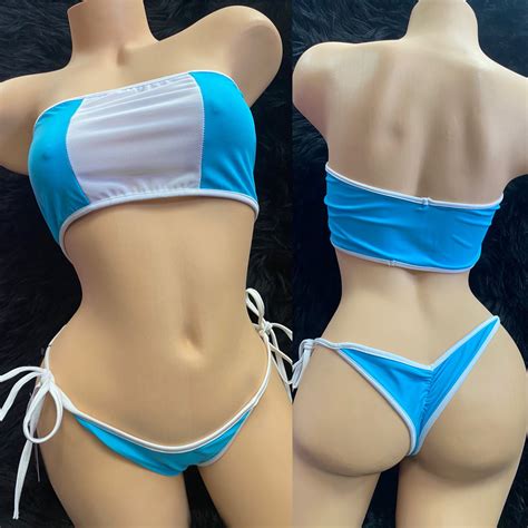 Blue And White Bikini Set Custom The Sultry Vixen Boudoir Boutique