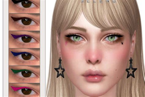 Sims 4 Anonimux Eyeliner N06 The Sims Game