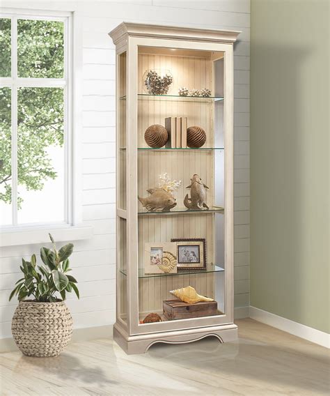 Darby Home Co Kyles 30 Wide Solid Wood Curio Cabinet With Lighting