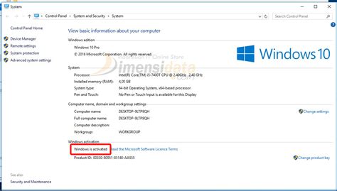 Cara Aktivasi Windows 10 Pro Dan Windows 10 Home Original Permanen