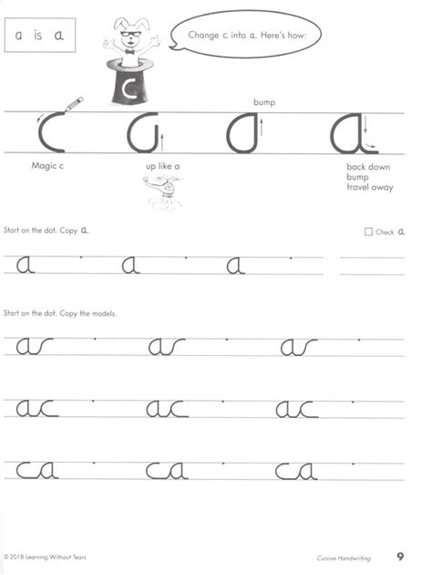 Cursive Handwriting Student Workbook Handwriting Without Tears