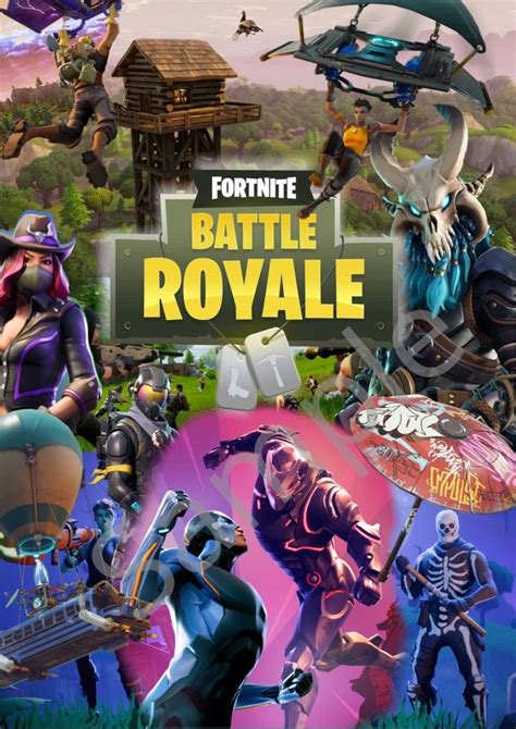 Large Fortnite Game Poster A2 Gaming Posters Fortnite Poster
