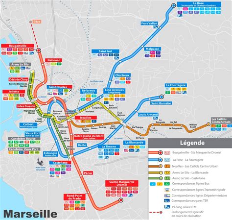 Mapa Metro Marseille