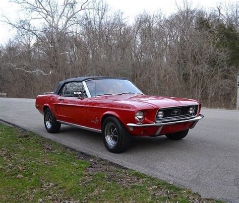 Beautiful Candy Apple Red 68 Mustang Convertible With J Code 302 Engine