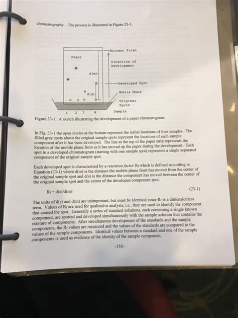 Paper Chromatography Prelaboratory Assignment Name Chegg