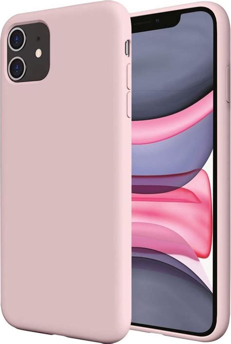 Iphone 11 Hoesje Roze Siliconen Case Hoesjes Cover Back Cover