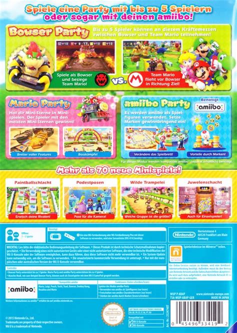 Mario Party 10 Cover Or Packaging Material Mobygames