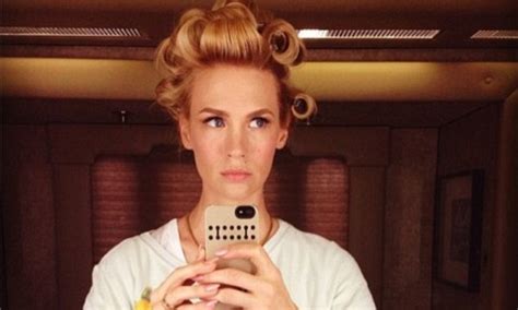 January Jones Pretends To Be Self Obsessed In Instagram Snap Daily